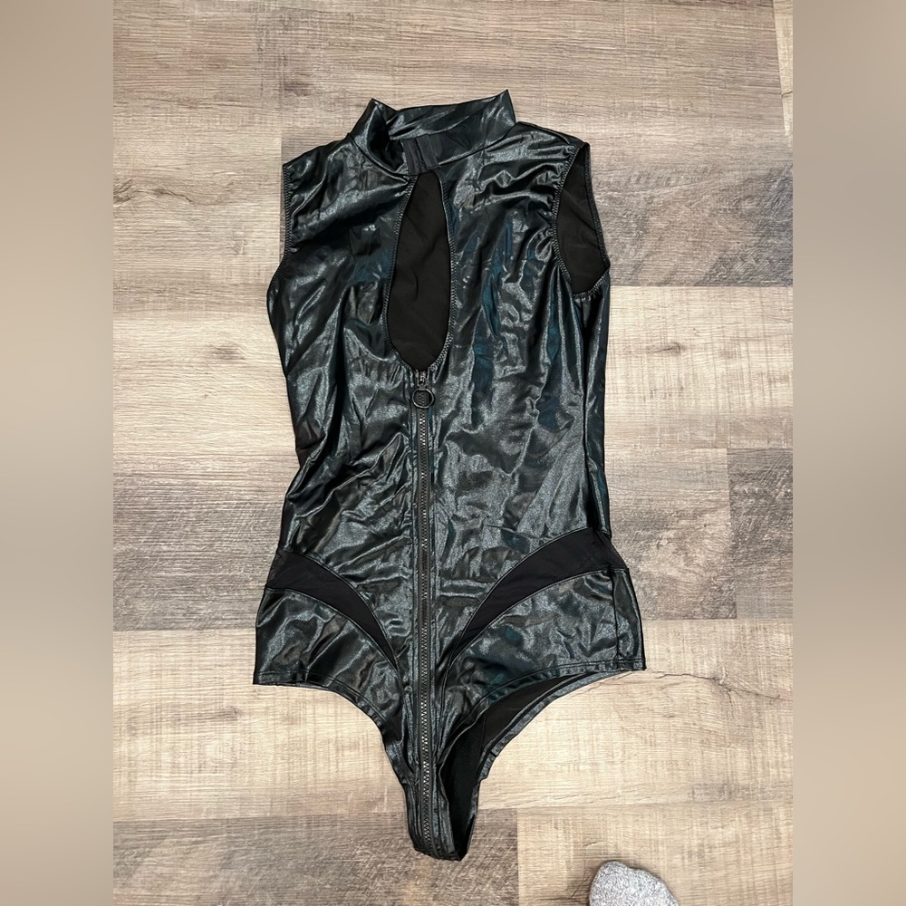 Love Honey Wet Look Bodysuit